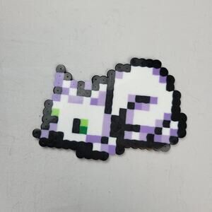 Light Purple Cat Crouched (Zelda Minish Cap) Perler Bead Pixel Art
